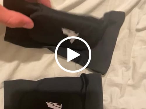 Customer video review of Built-In Shin Pads