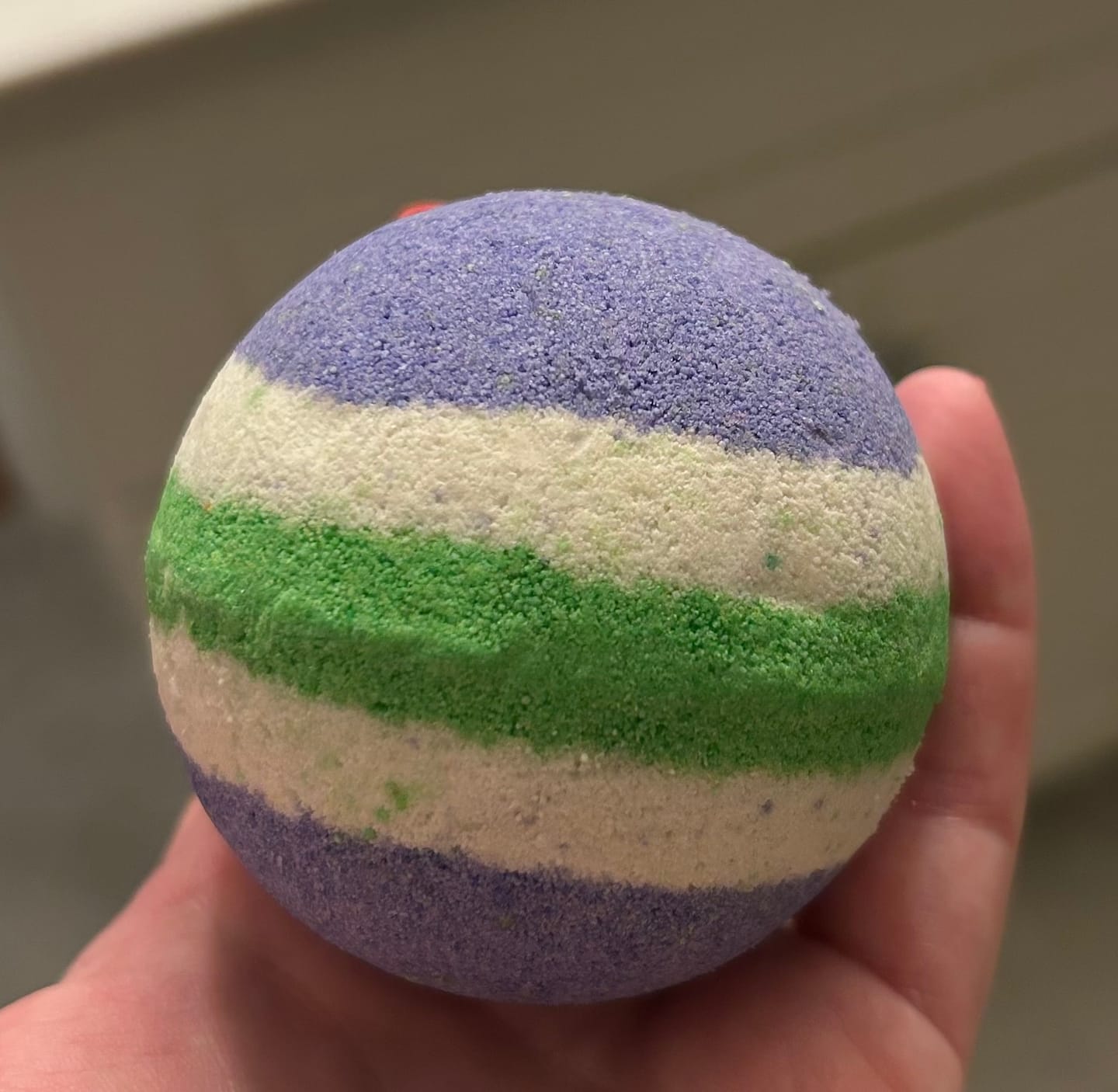 Customer photo review of JOKER Kids Bath Bomb with Joker Minifigure Toy Inside - Limited Edition