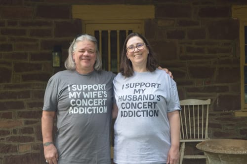 Customer photo review of Husband Concert Support T-Shirt