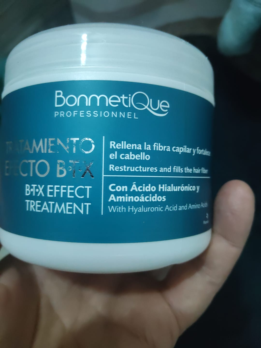 Customer photo review of Tratamiento Capilar Efecto Botox Ácido Hialurónico Bonmetique