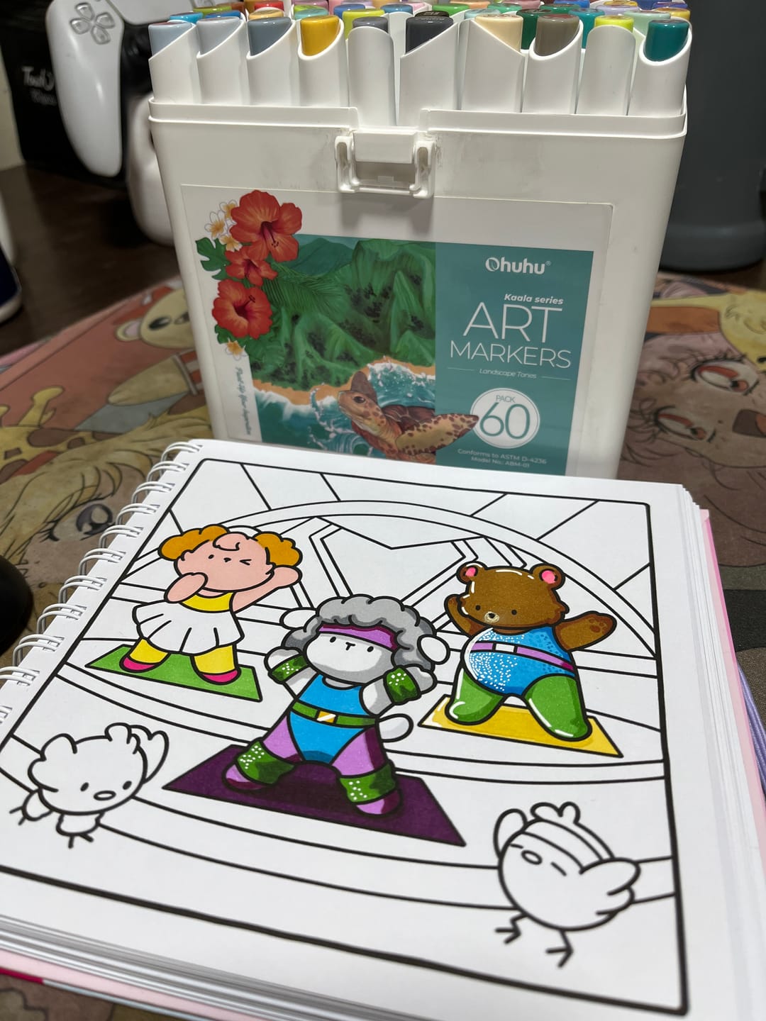 Customer photo review of Ohuhu - Set 60 Marcadores al Alcohol Kaala Landscape Tones Fina y Biselada