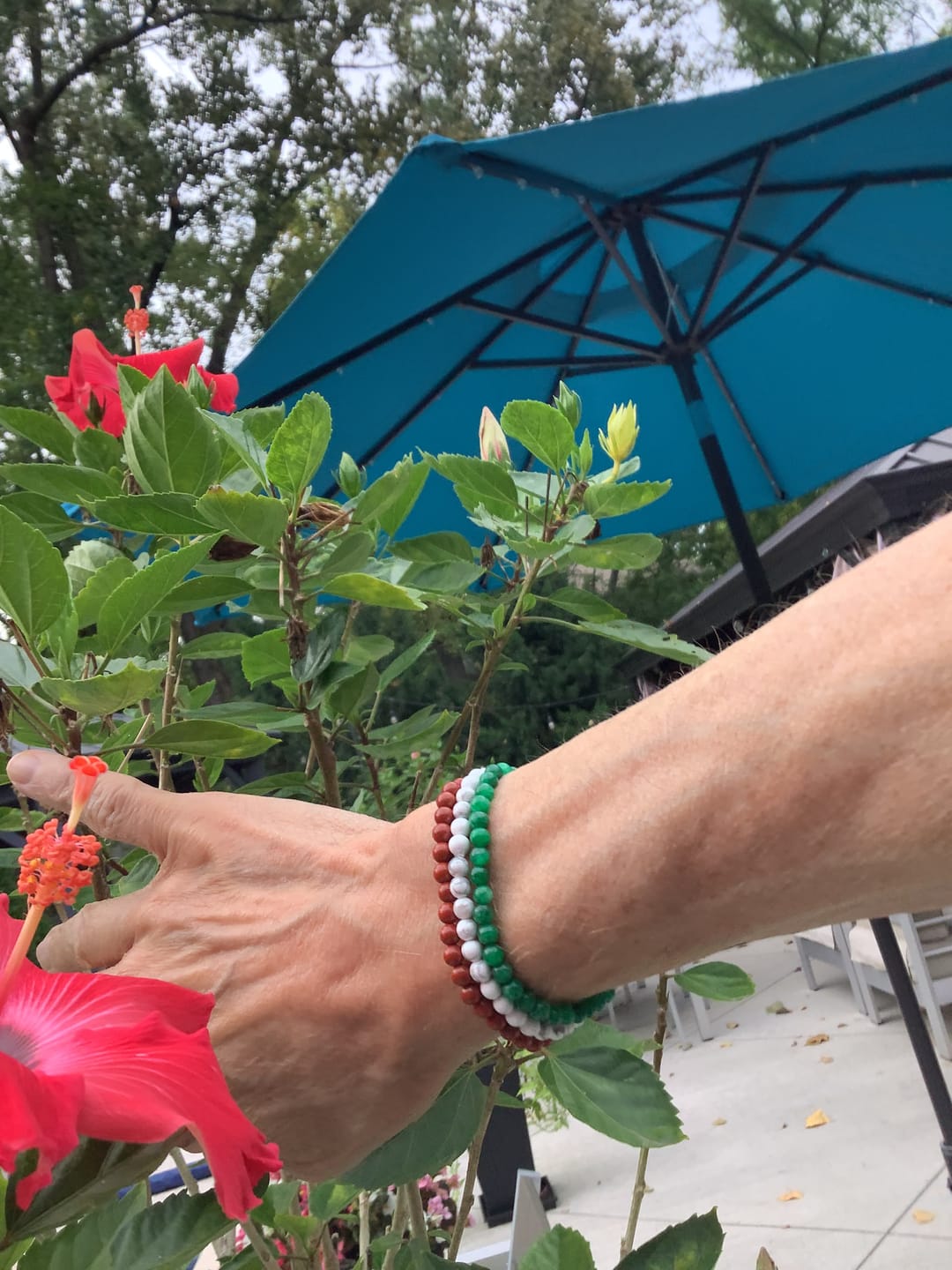 Customer photo review of Red Jasper Bracelet Mini