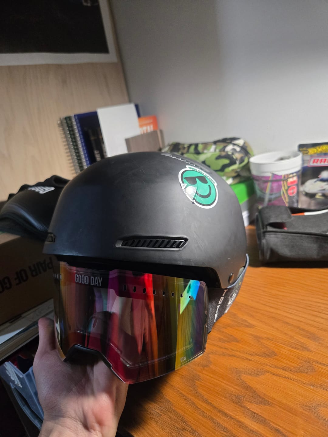 Customer photo review of The Valorie Snow Goggle - Gasolina Lens
