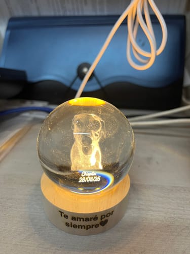 Customer photo review of Esfera de Cristal