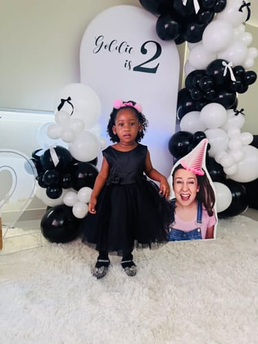 Customer photo review of Baby Girls Sequins Birthday Princess Dress Shoes