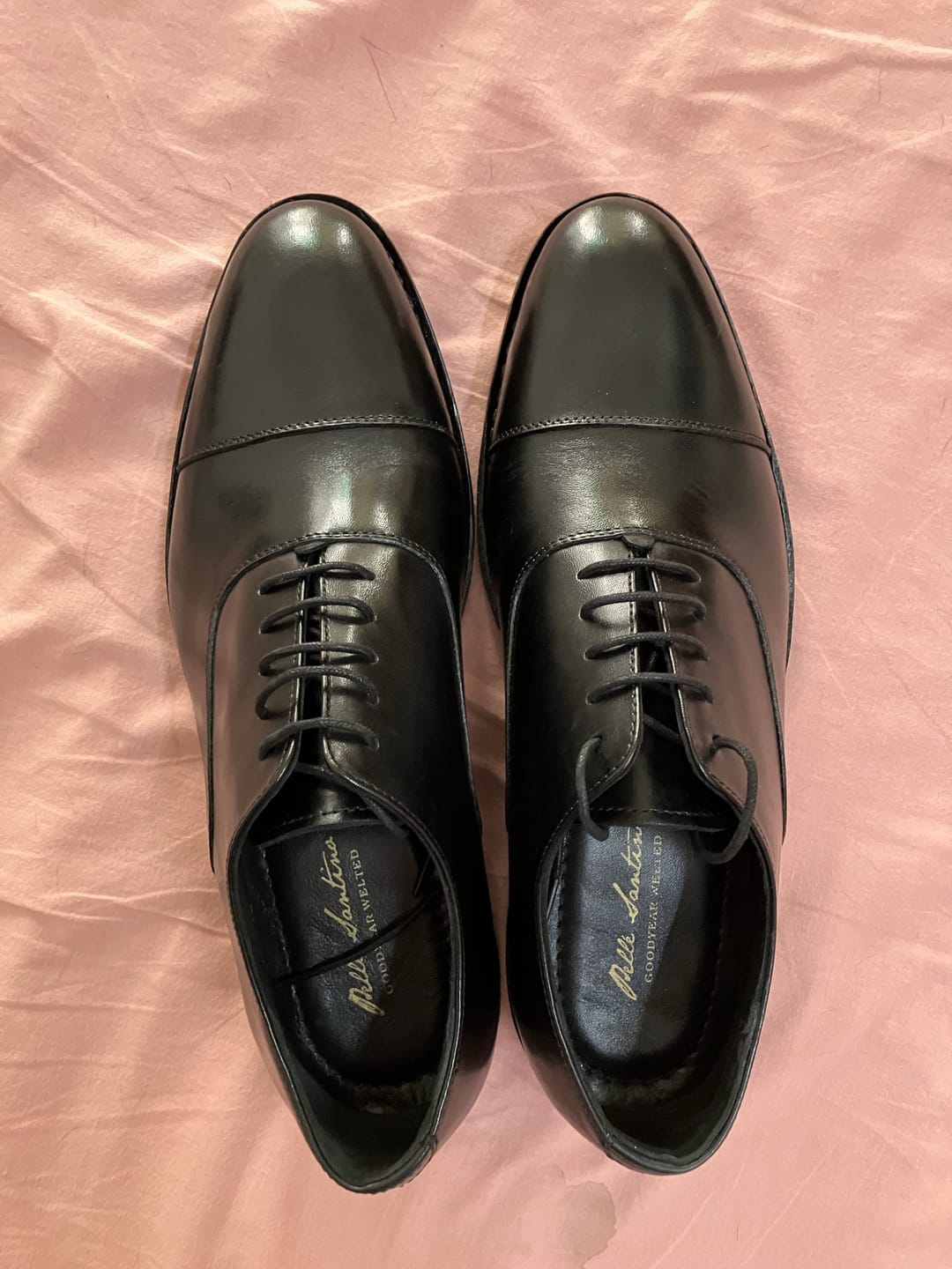 Customer photo review of Goodyear Welted - Cap Toe Oxfords - Black