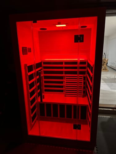 Customer photo review of 2 Person Far Infrared Sauna