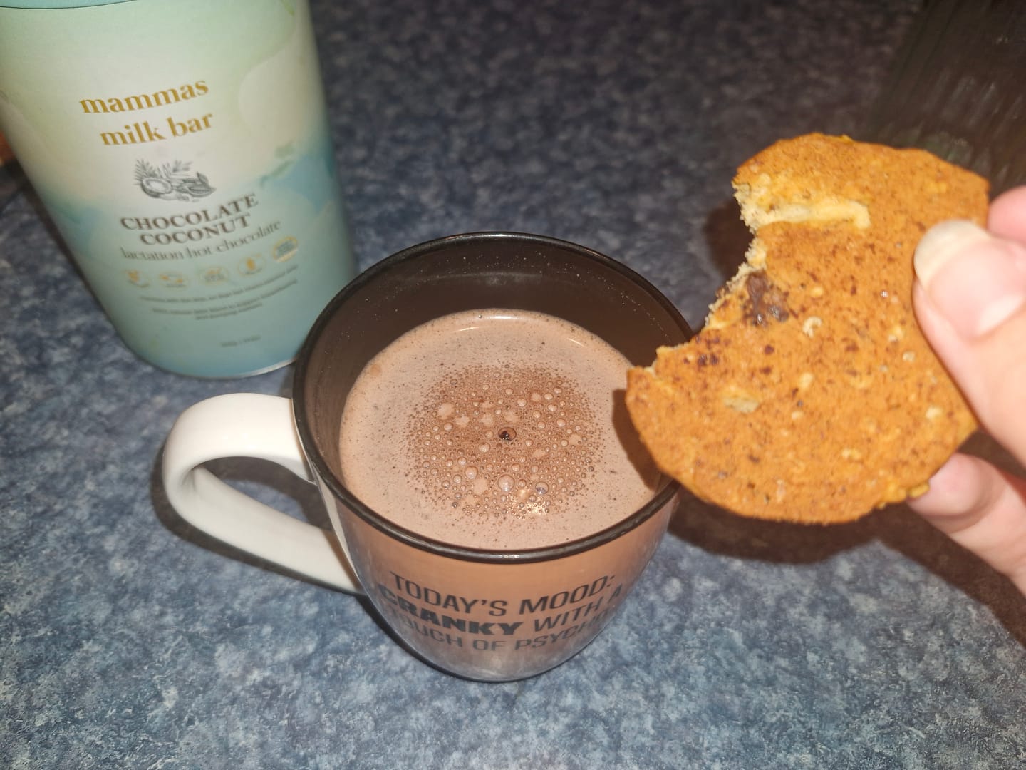 Customer photo review of Lactation Hot Chocolate - Coconut Chocolate