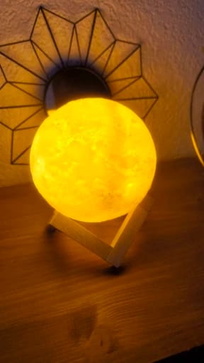 Customer photo review of Moon Lamp