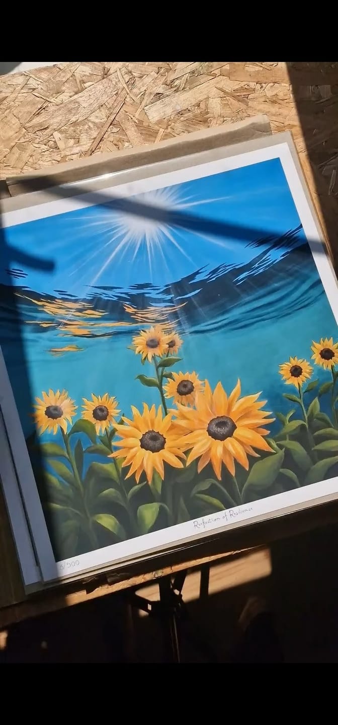 Customer photo review of Square Giclée Art Print