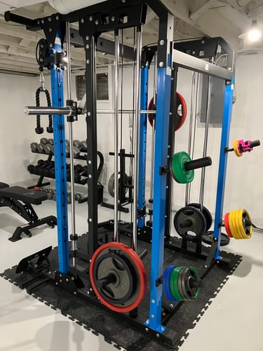 Customer photo review of Major Fitness B52 All-In-One Home Gym Smith Machine