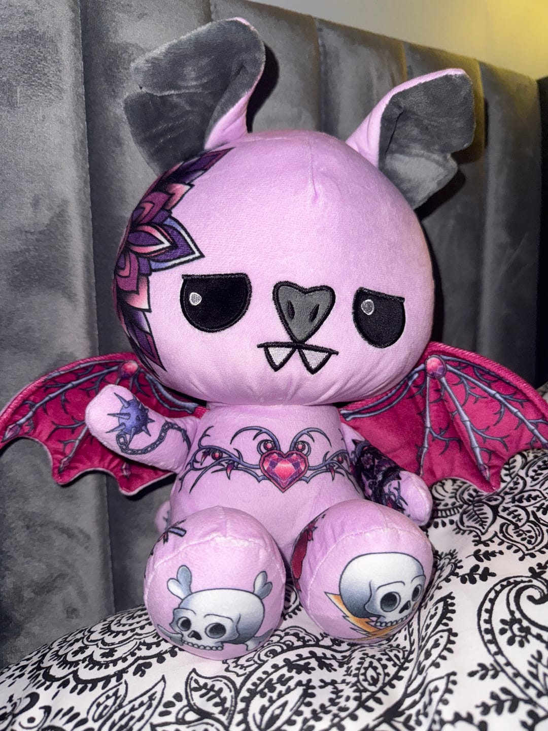 Customer photo review of Violet the Bat Plushie
