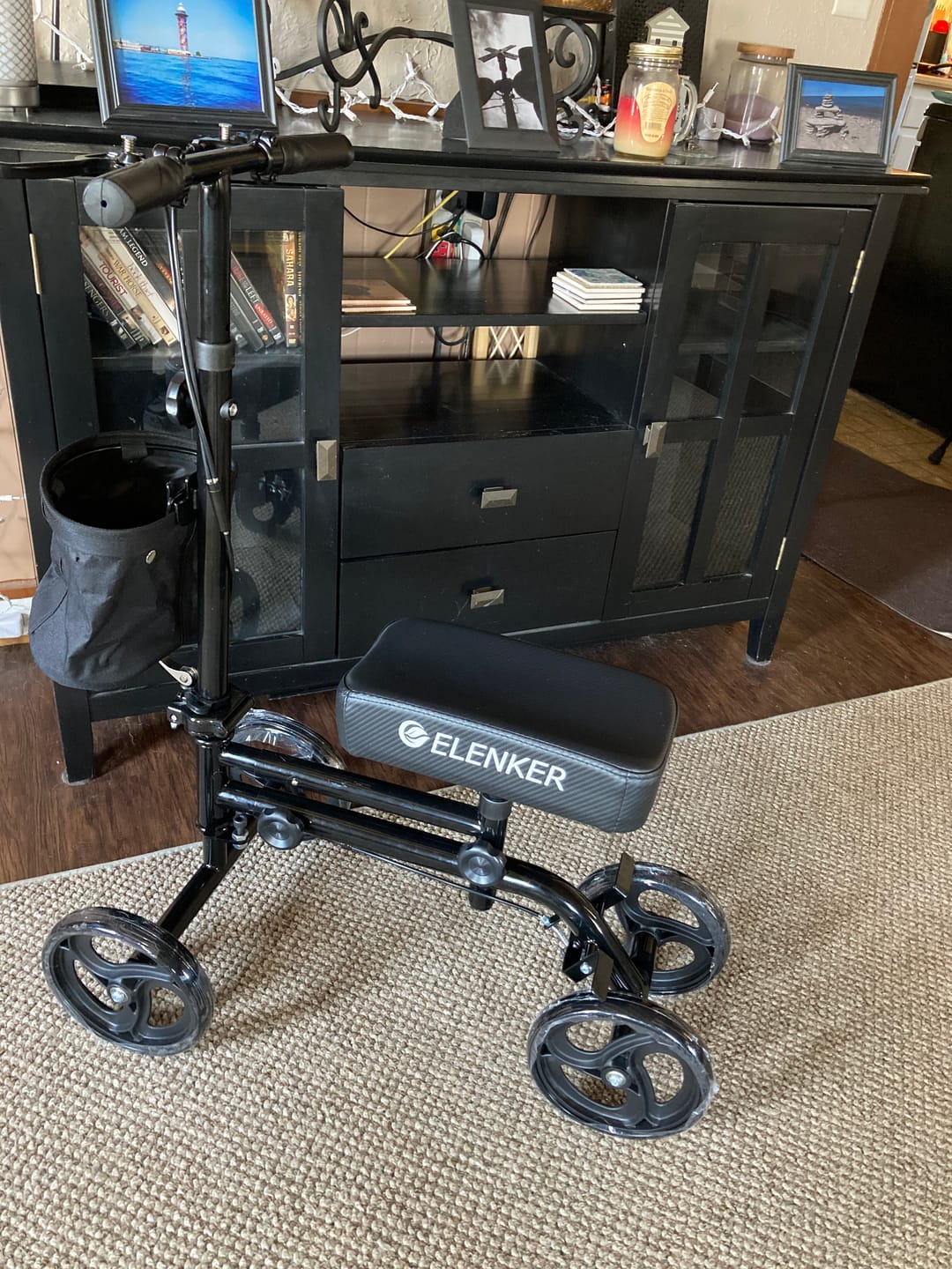 Customer photo review of YF-9005G Economy Knee Walker 10" Wheels with Dual Braking System