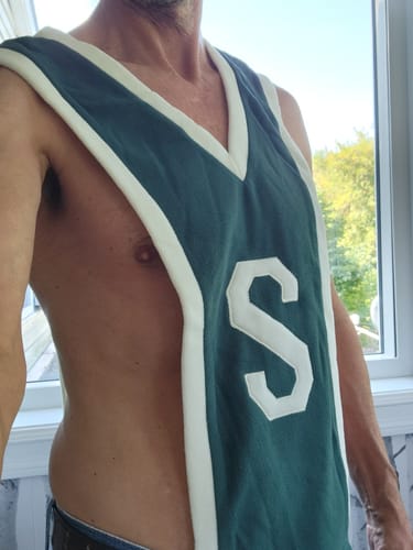 Customer photo review of Mens Sexy S-Letter Print Sleeveless Tank SKUK70554