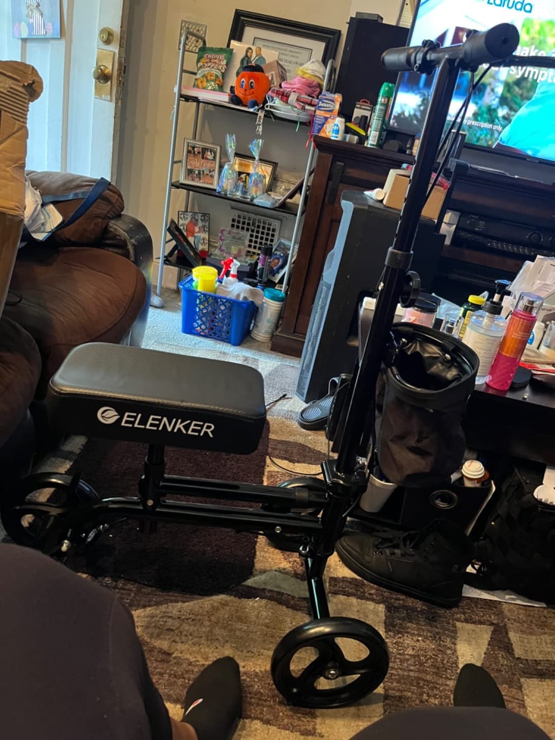 Customer photo review of YF-9005G Economy Knee Walker 10" Wheels with Dual Braking System
