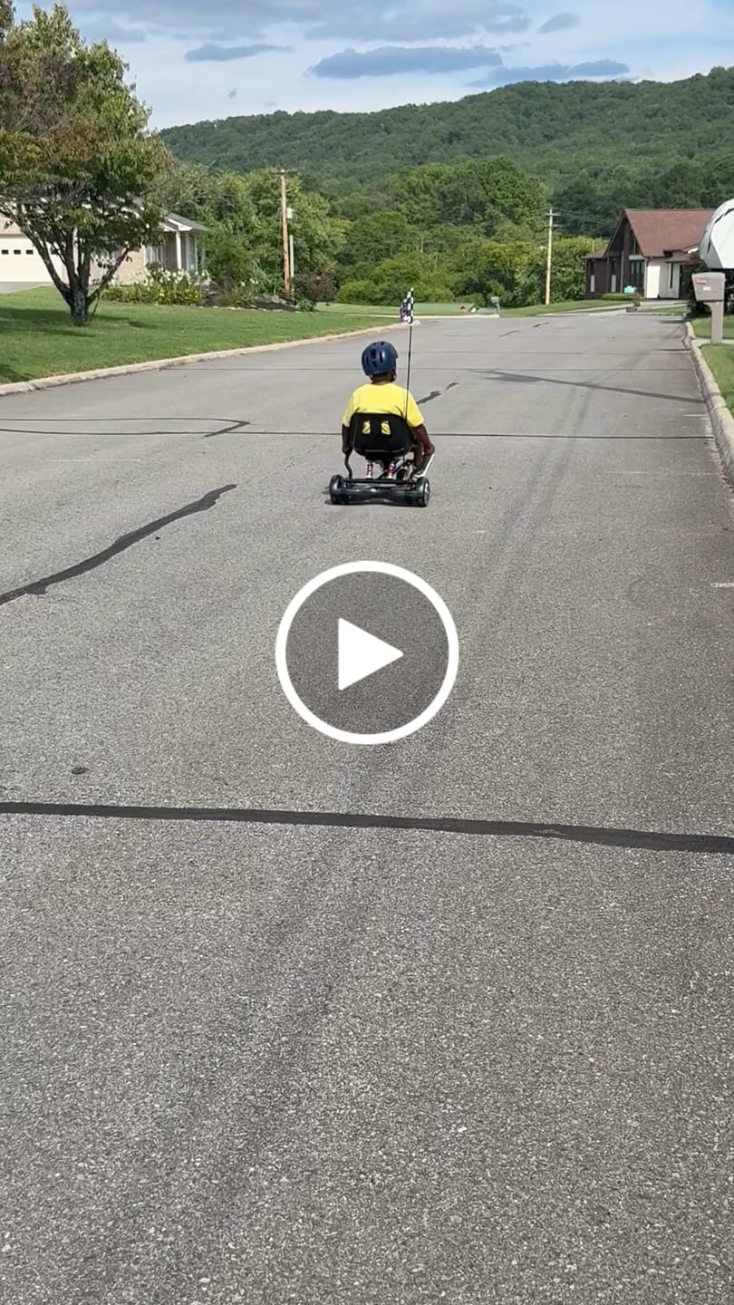 Customer video review of Gyroor K2 Hoverboard Go Kart Attachment with Shock Absorption