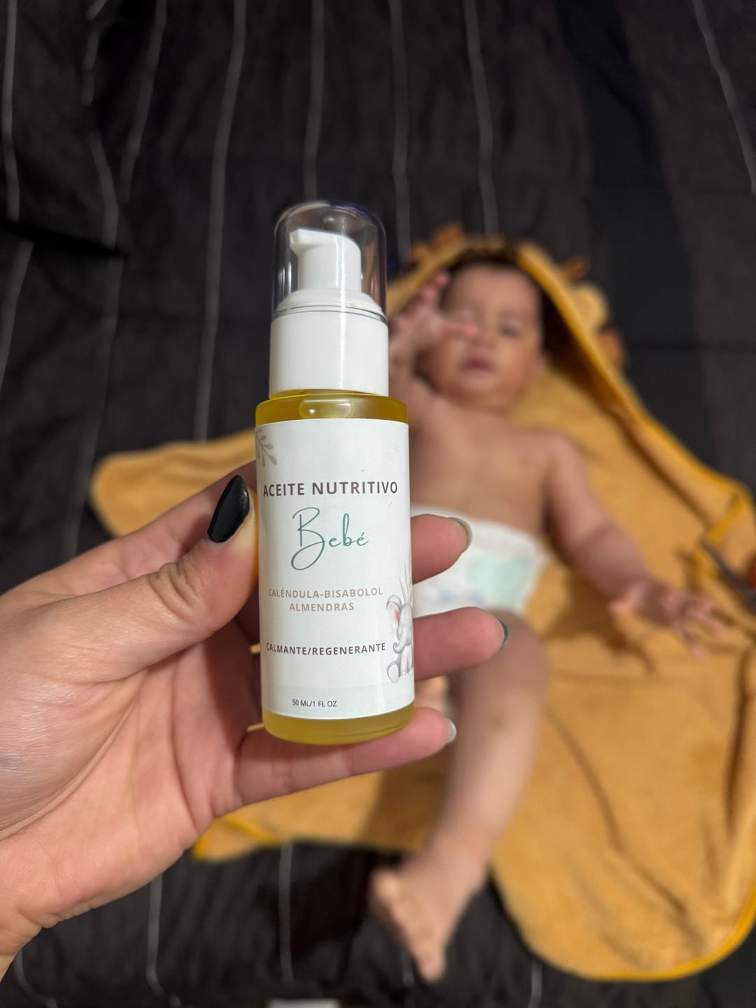 Customer photo review of Aceite nutritivo para bebes