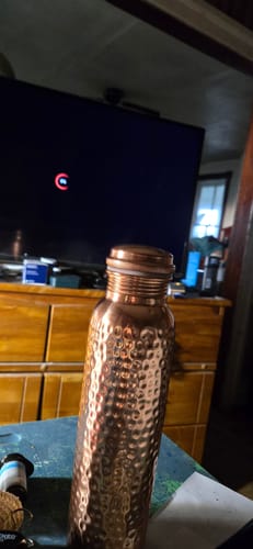 Customer photo review of Himalayan Ayurvedic Pure Copper Bottle