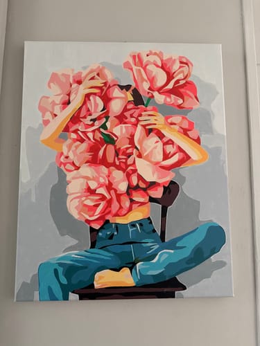 Customer photo review of El secreto de las Rosas (Pintura por Números) 40x50 cm