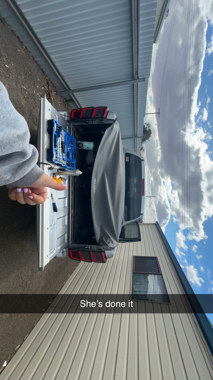 Customer photo review of Blacked Out LED Tail Lights for Isuzu Dmax