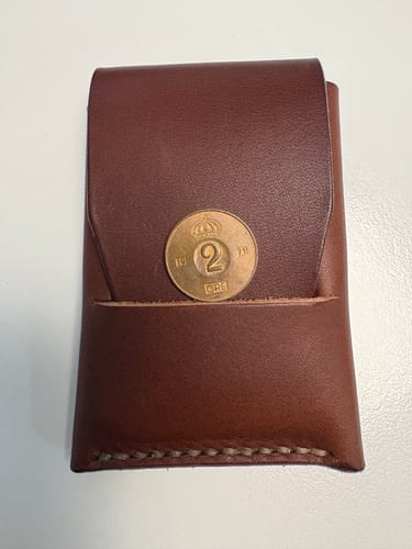 Customer photo review of Slimmad plånbok i äkta läder