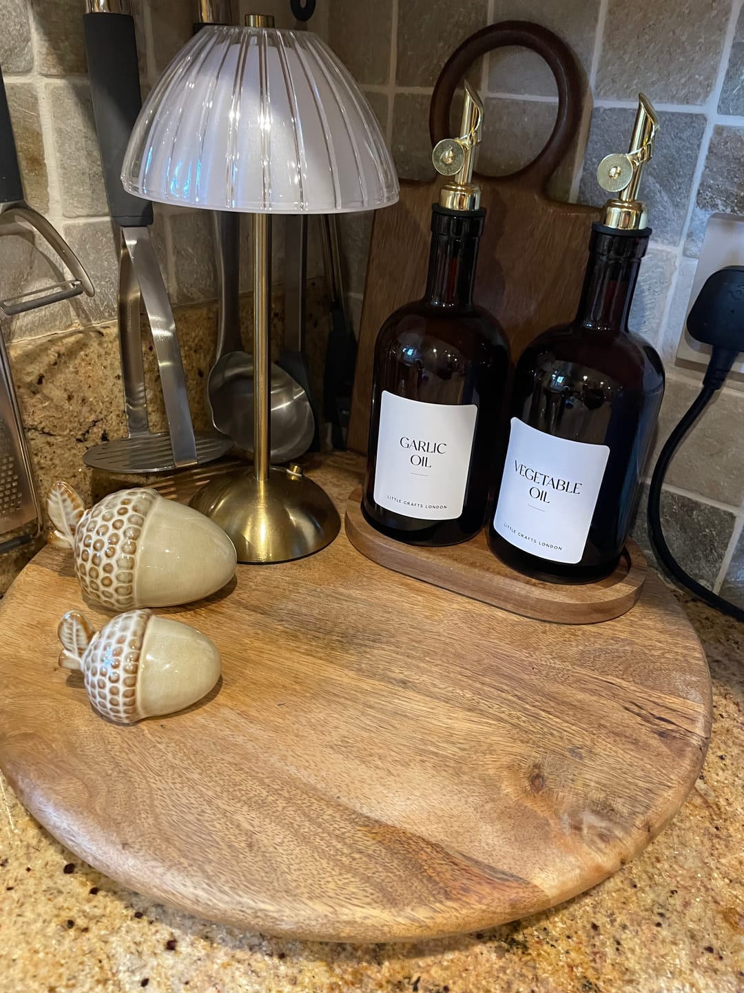 Customer photo review of Acacia Wood Oval Tray