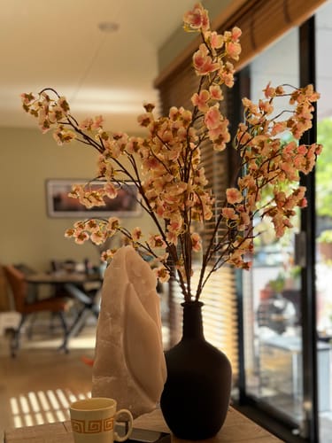 Customer photo review of Zijden Bloesem - Oudroze (3 stengels)