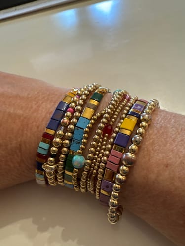 Customer photo review of Botanical Bracelet Stack