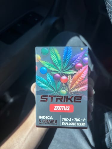 Customer photo review of STRIKE THC-A EXPLOSIVE BLEND 5G VAPE DISPOSABLE ZKITTLES - INDICA