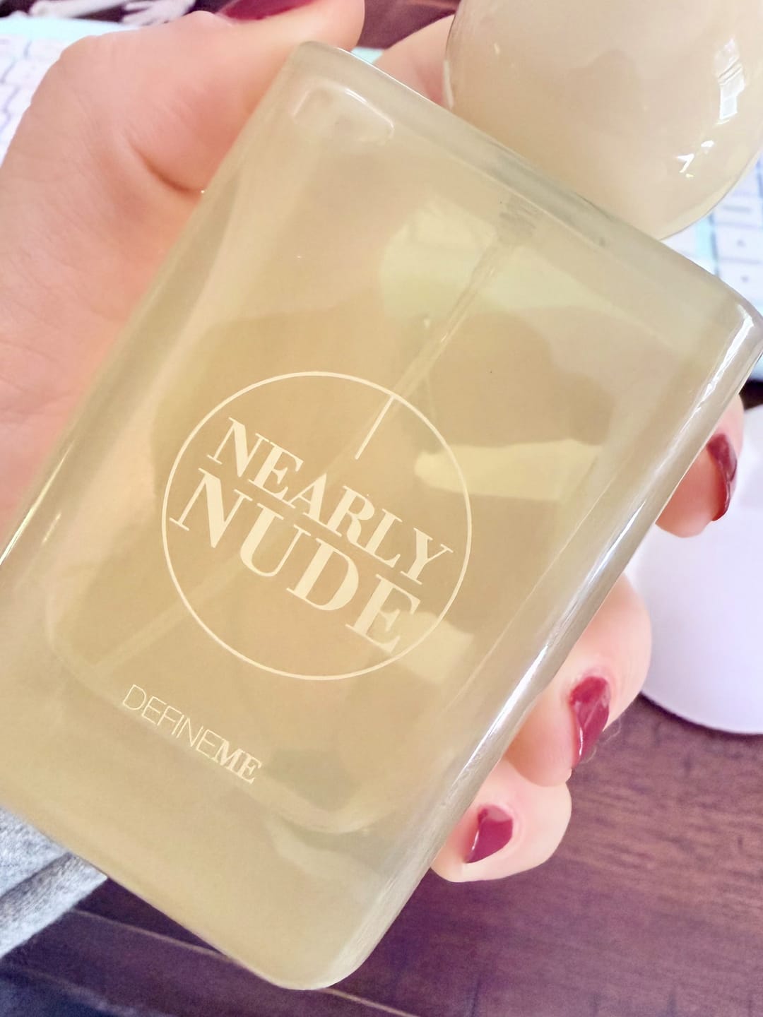 Customer photo review of Nearly Nude Eau de Parfum