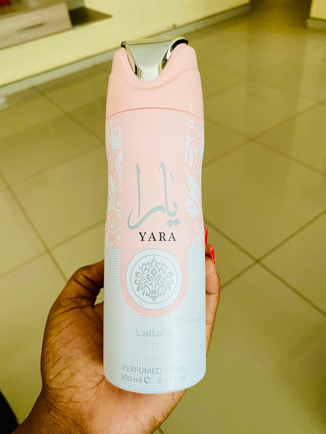 Customer photo review of Yara Lattafa Perfumed Body Spray 200ml