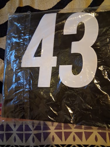 Customer photo review of Men's Pittsburgh Steelers Troy Polamalu #43 Black Game Jersey1