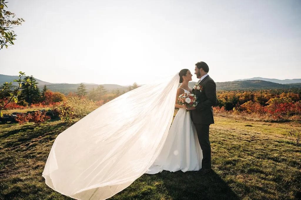 Customer photo review of GISELLE | Beaded Edge Veil