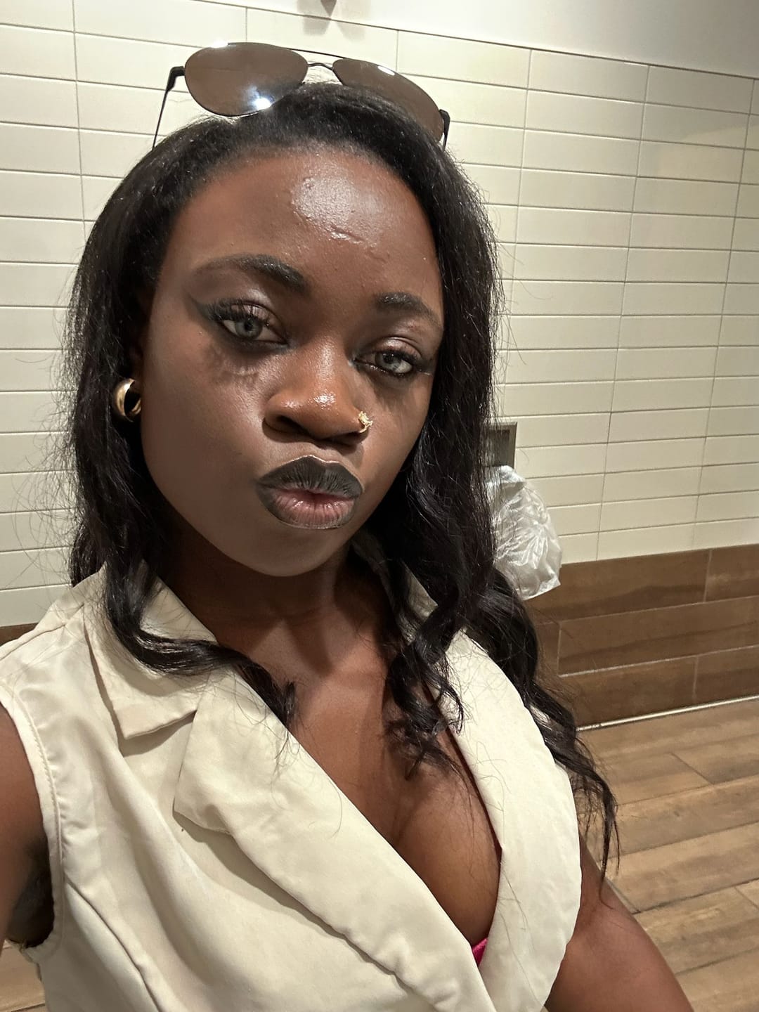 Customer photo review of Amazonia Icy Volcano Gray Prescription Colored Contact Lenses