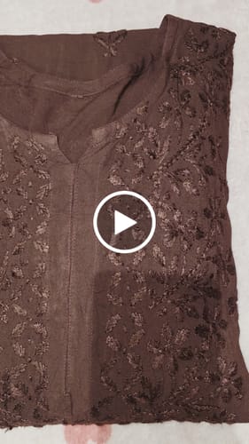 Customer video review of Azel Chocolate Brown  2 piece Rayon set