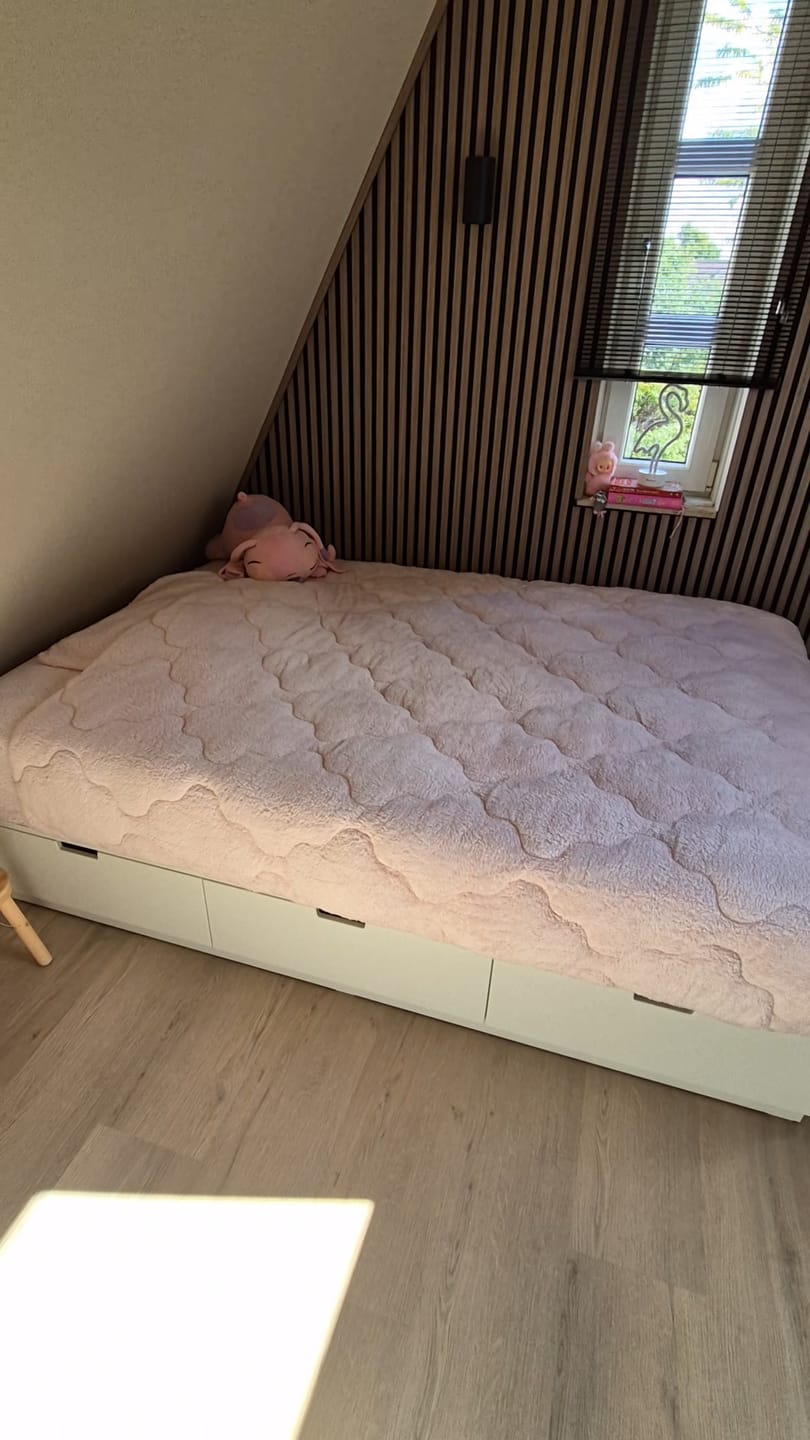 Customer photo review of Dekbed Zonder Overtrek Teddy™ Blush Pink