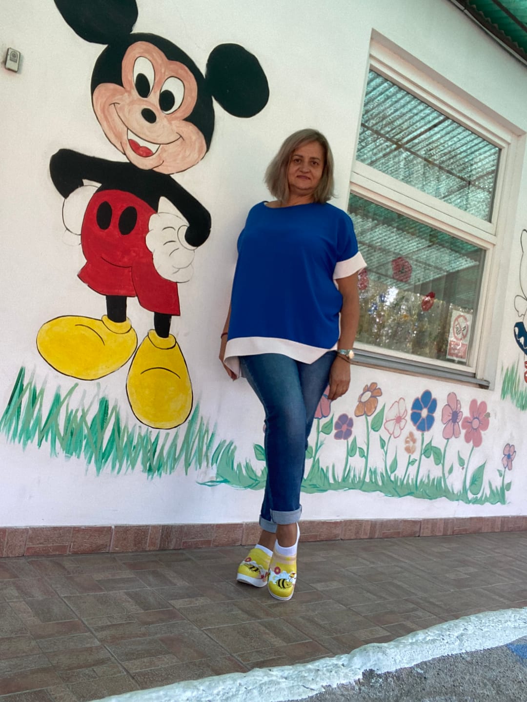 Customer photo review of Saboti medicali ortopedici, portocalii cu imprimeu, femei - Model airmax Albinuta