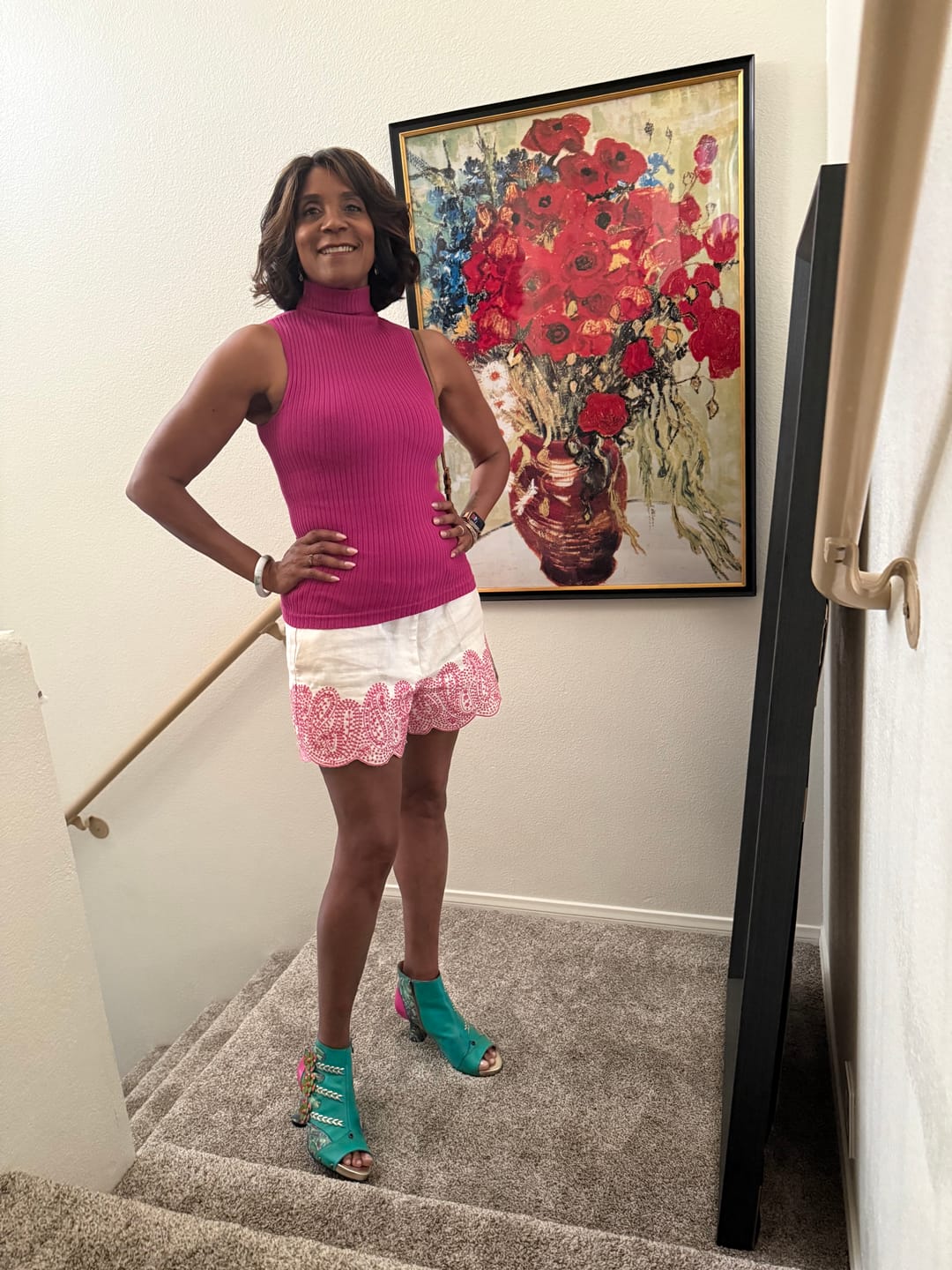 Customer photo review of Vintage Handmade Scroll Carved Sandals