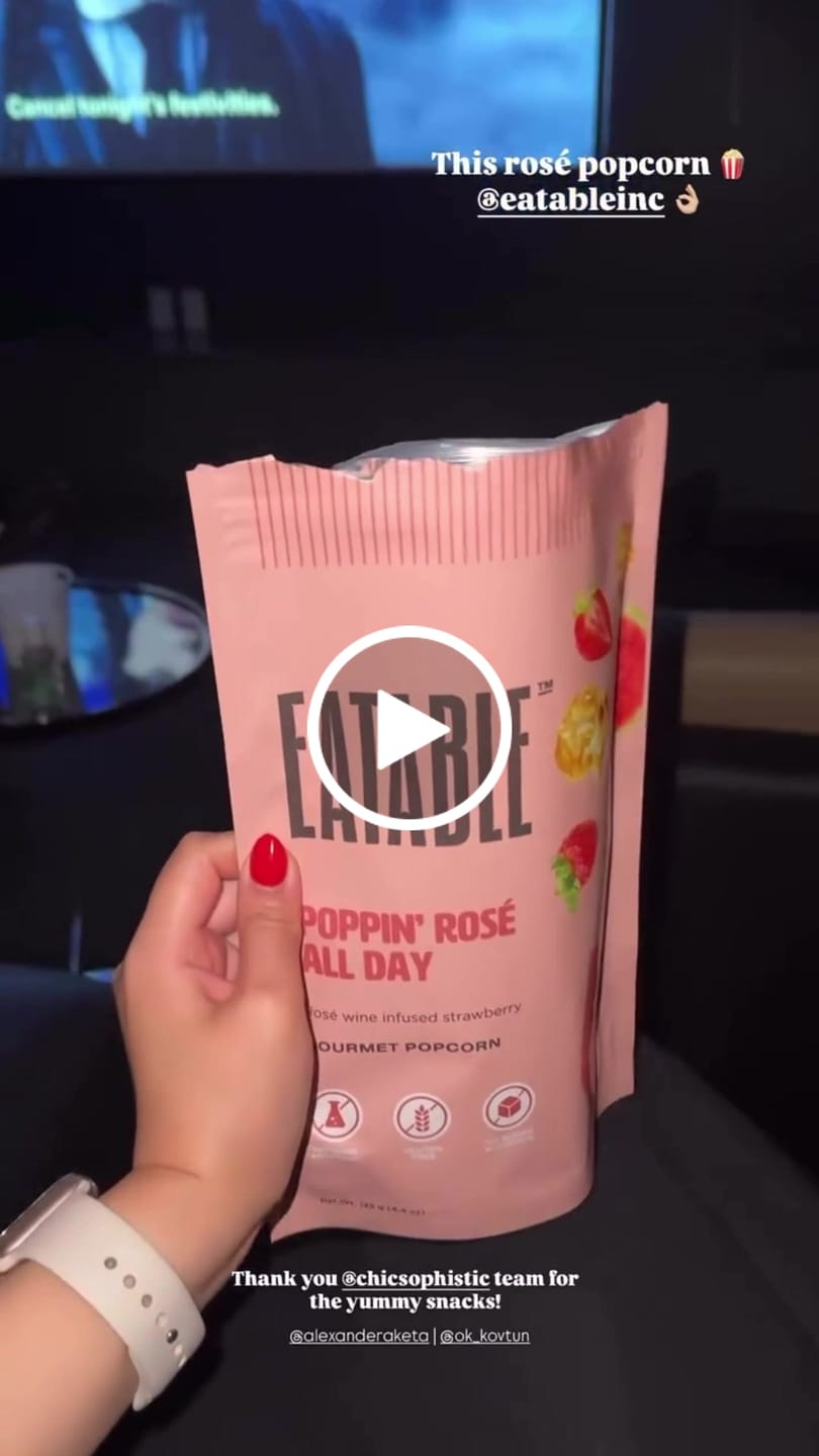Customer video review of Poppin' Rosé All Day (125g) - Wine Infused Caramel Popcorn