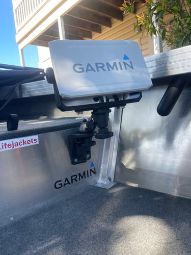 Customer photo review of RAM Swing Arm w/ Rectangle Base & Vertical Mount (RAM-109VU)