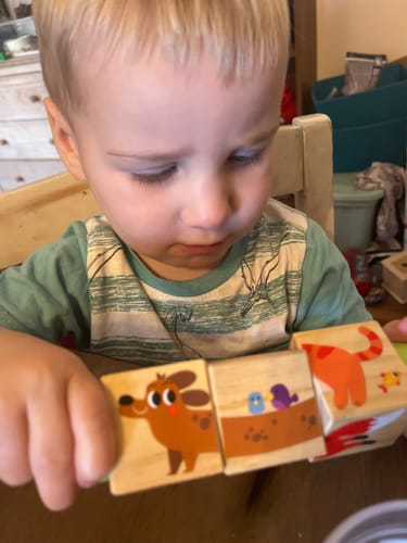 Customer photo review of Curated Monthly Baby Box