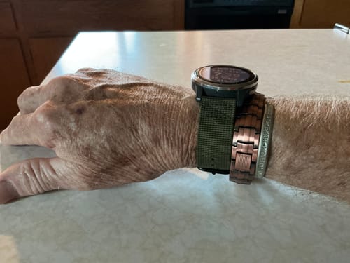 Customer photo review of Vitalis Copper Magnetic Bracelet : Helps Pair Veterans With A Service Dog Or Shelter Dog