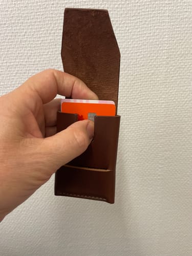 Customer photo review of Slimmad plånbok i äkta läder