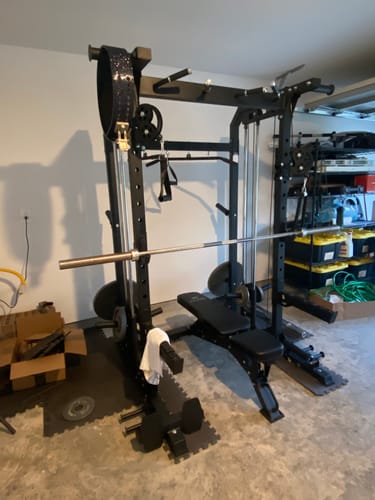 Customer photo review of Major Fitness F22 All-In-One Home Gym Power Rack