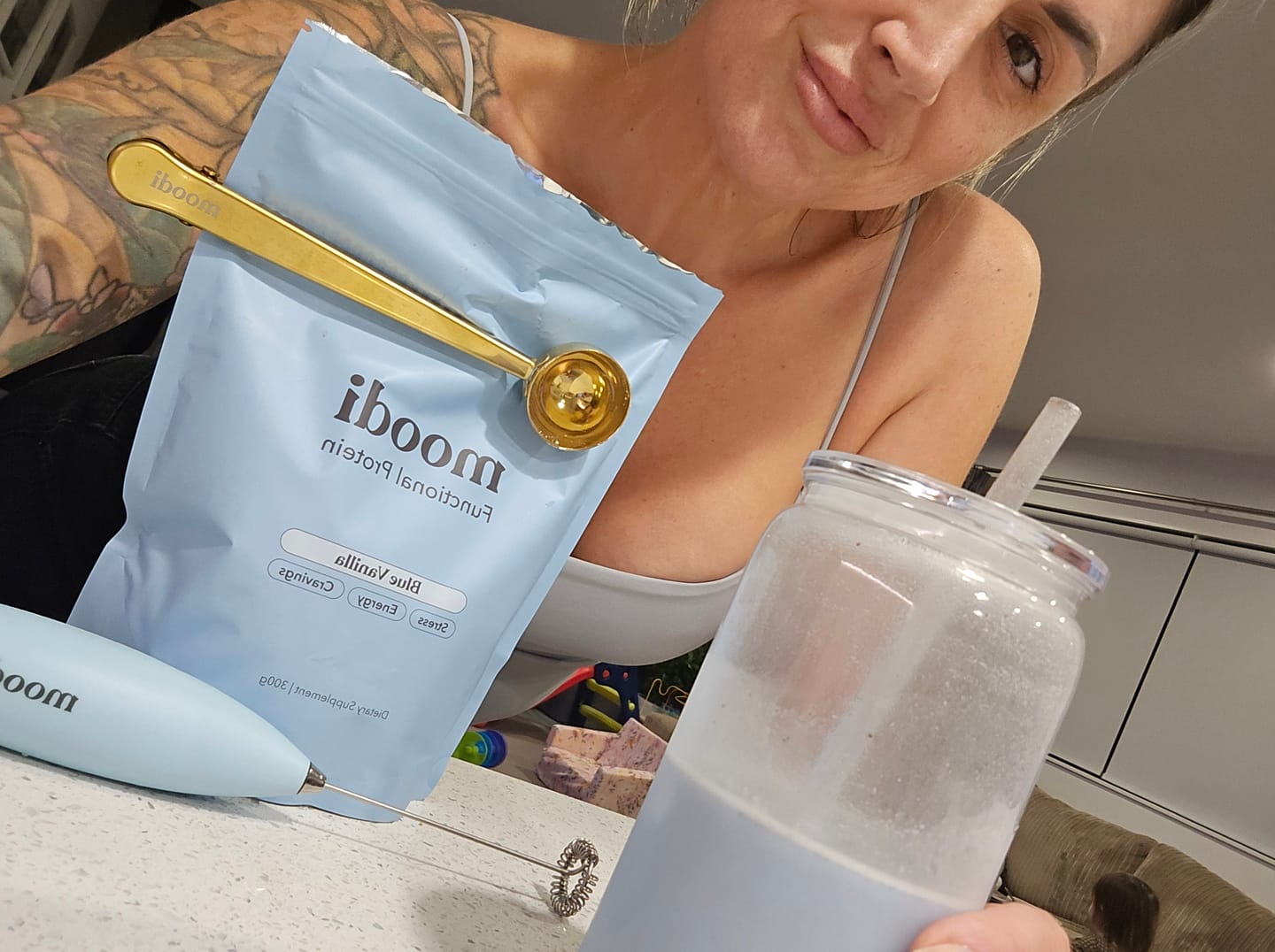 Customer photo review of Blue Vanilla