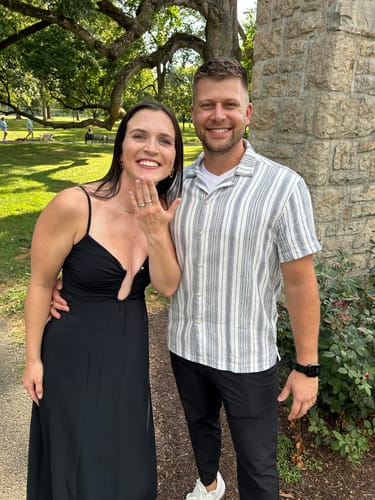 Customer photo review of lexy link earrings