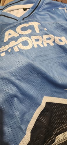 Customer photo review of 2025 World Tour ACT:TOMORROW Mixed Mesh Jersey Football Ver Black Light Blue