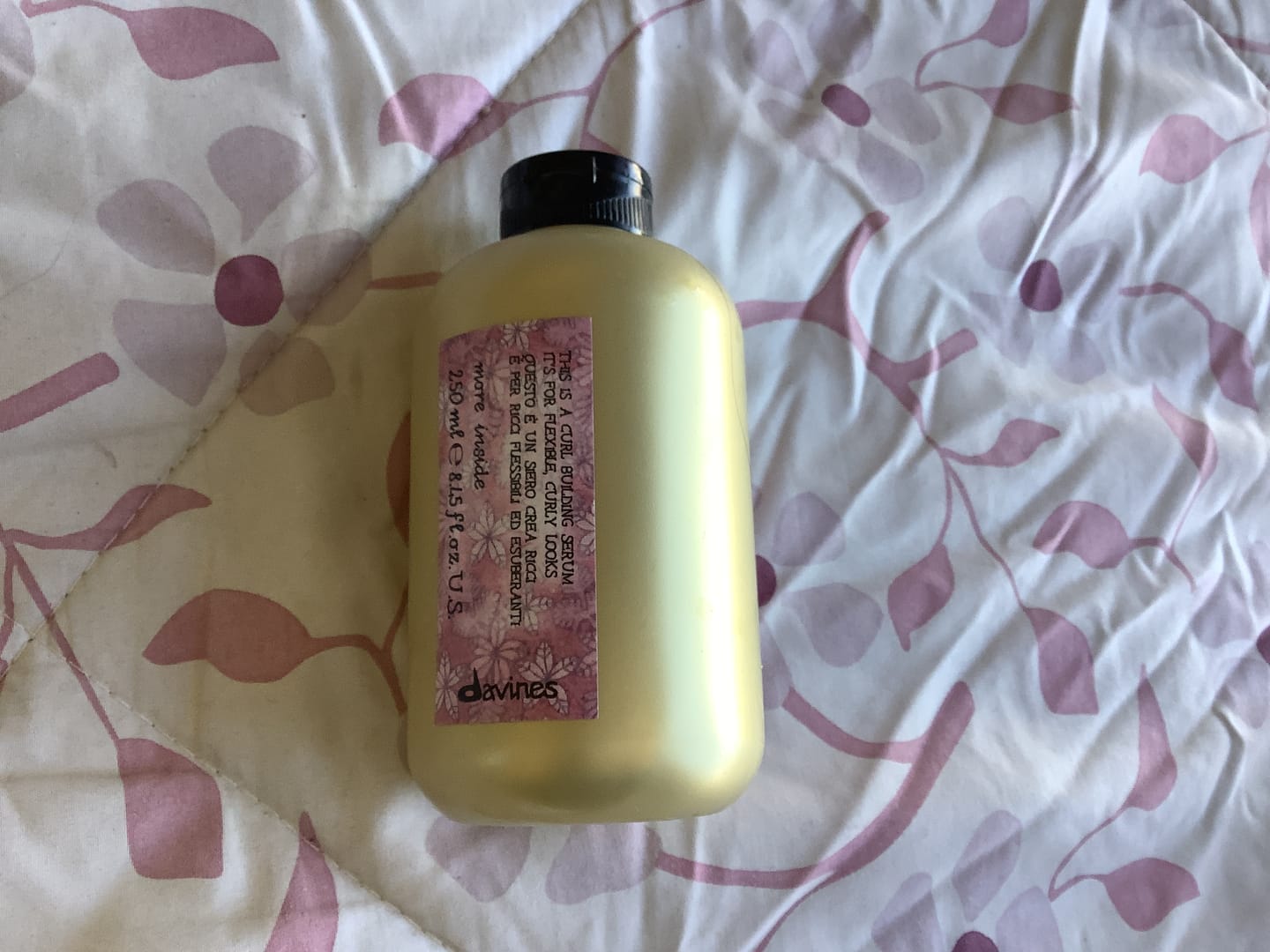 Customer photo review of Crema De Peinar Sérum Crea Rizos More Inside Davines