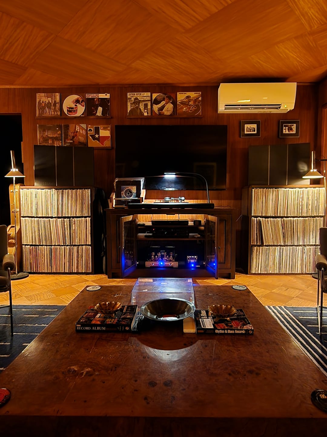 Customer photo review of Wall Mounted Vinyl Record Display Shelf
