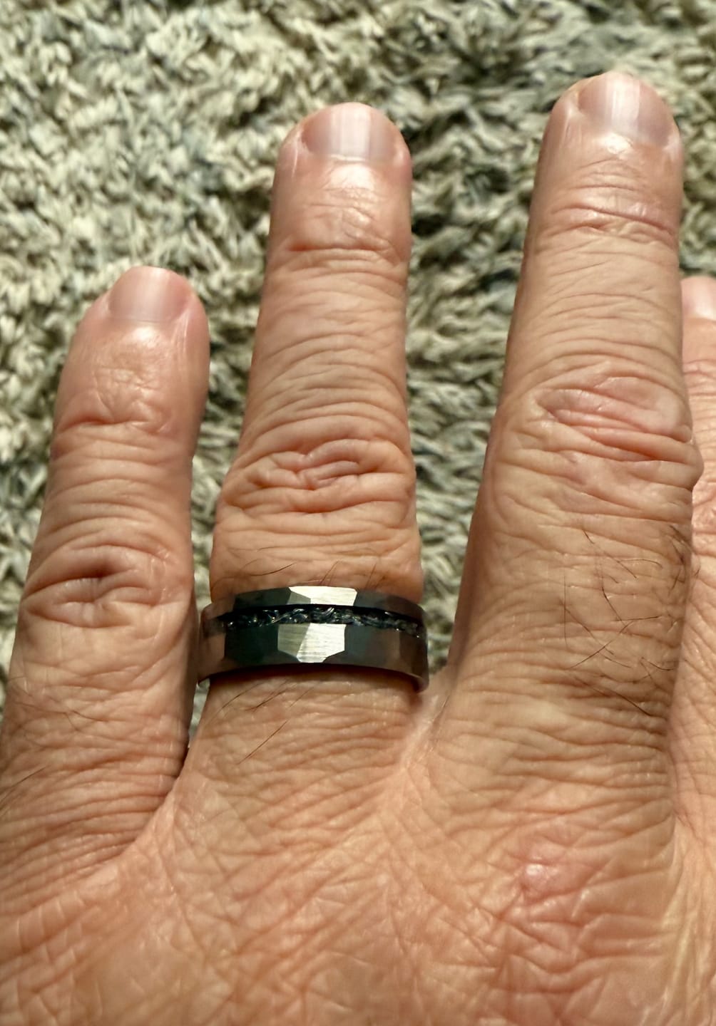 Customer photo review of Hammered Meteorite